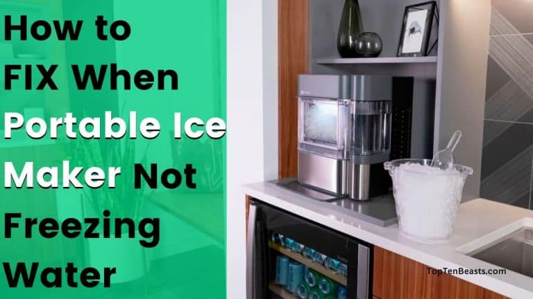 portable ice maker not freezing water